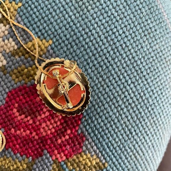 Vintage Cameo Earrings Pin Necklace Brooch Costume Jewelry - Picture 4 of 6